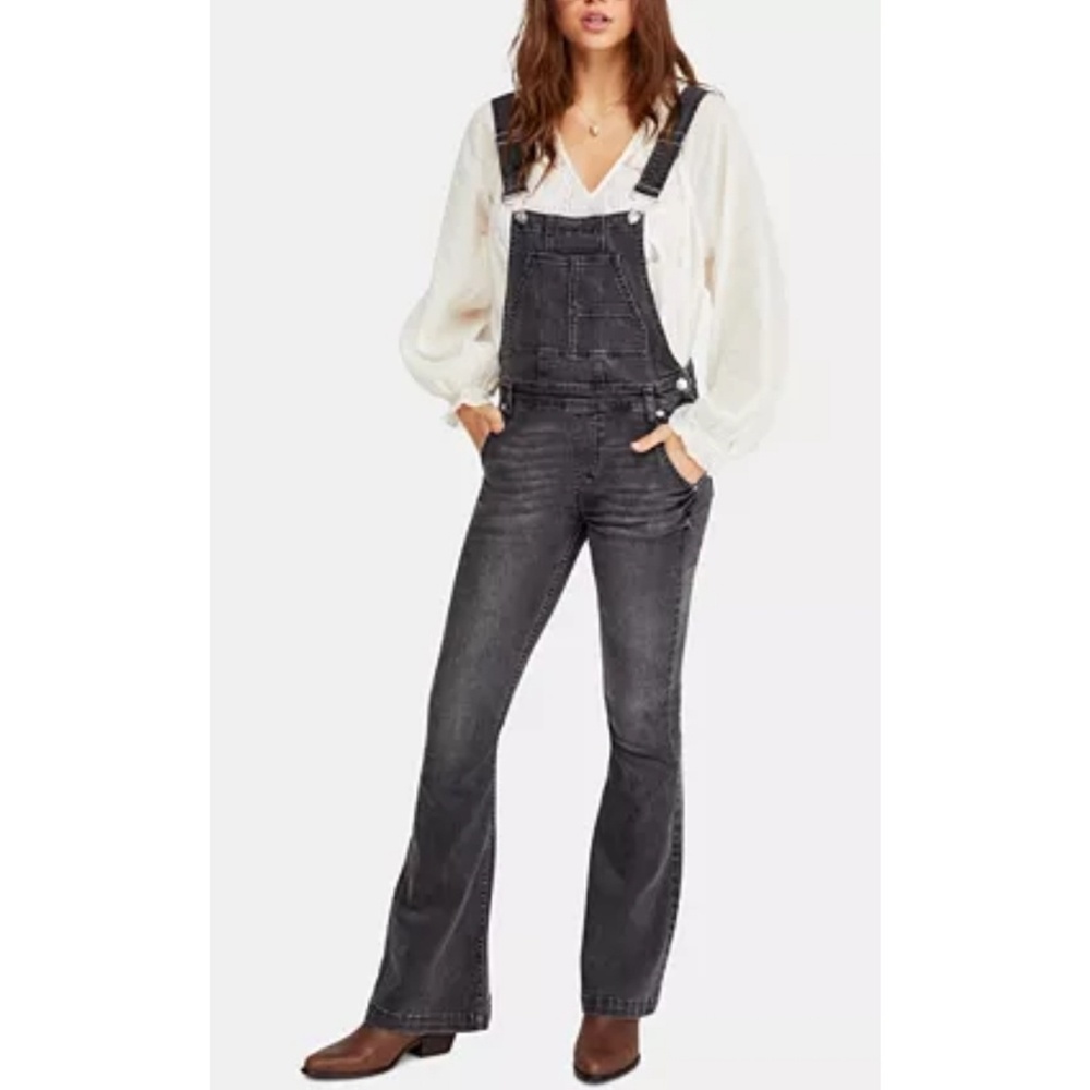 *NWT* Free People Carly Flare Overalls